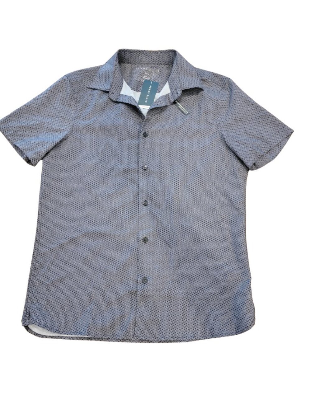 Perry Ellis Motion 1 Men's Shirt Geometric Print Short Sleeves